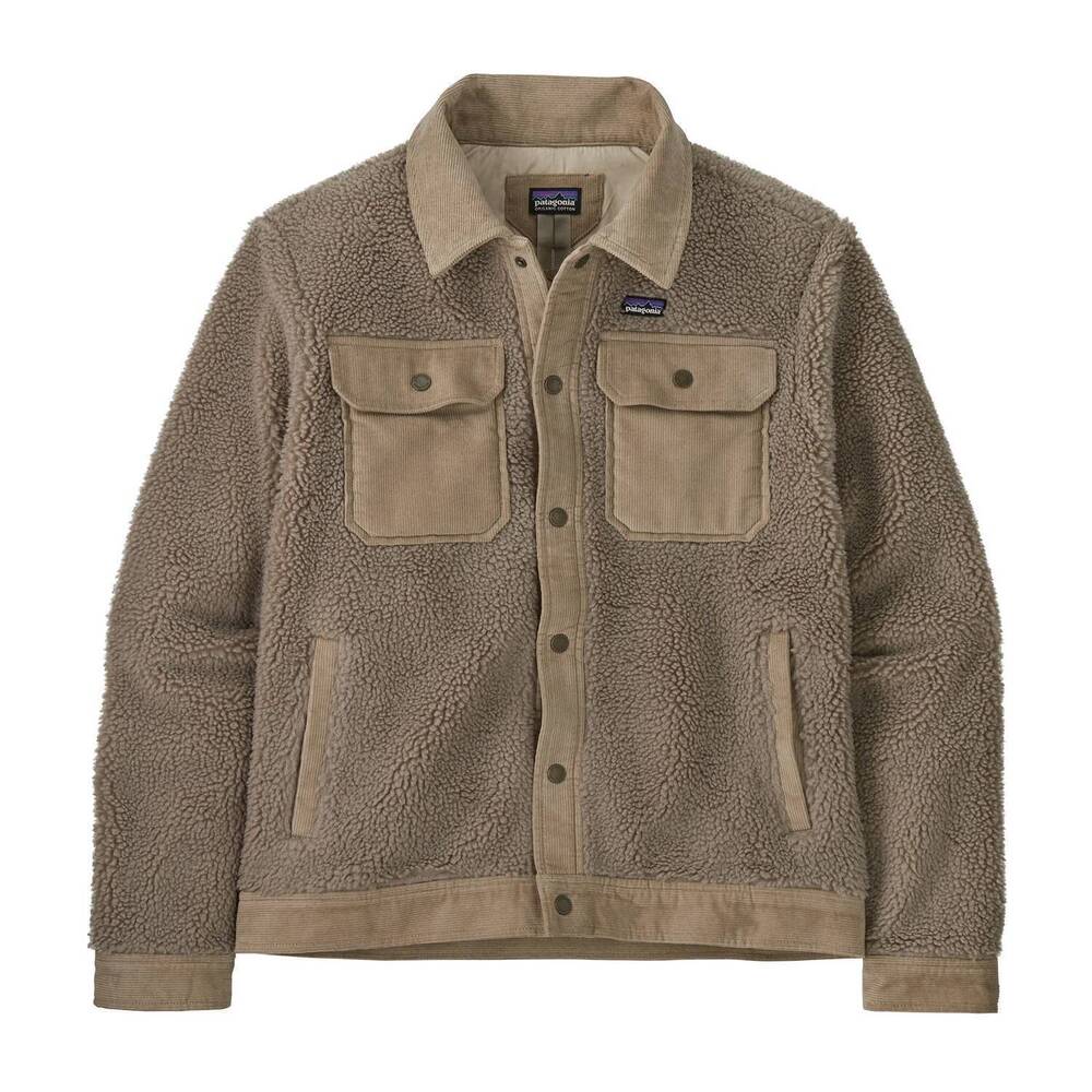 NEW PATAGONIA men's retro trucker jacket in seabird grey